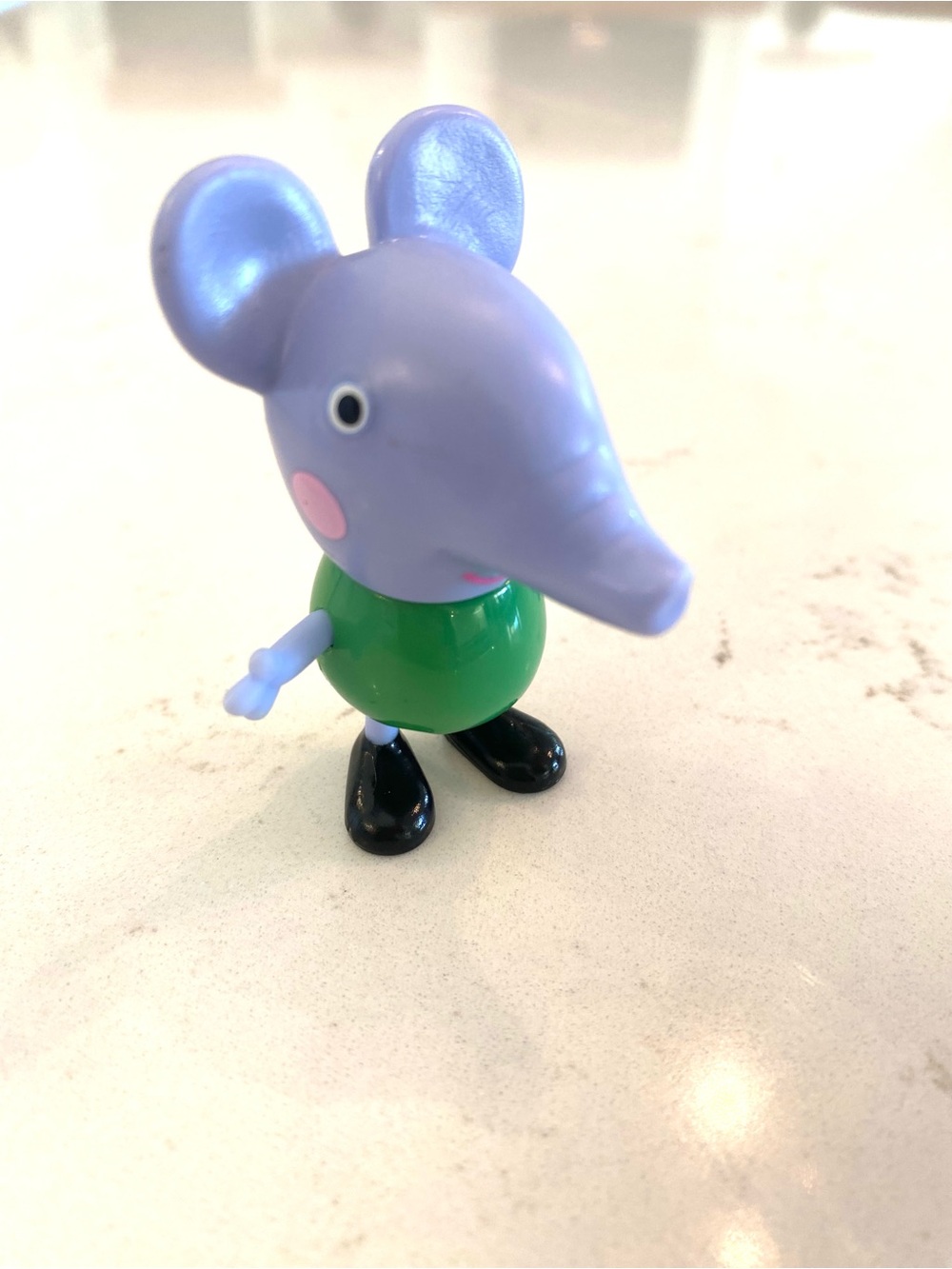 Peppa Pig Edmond Elephant Figure Hasbro Green Shirt Replacement Toy Character